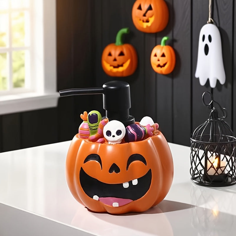 Pumpkin Resin Soap Dispenser Freestanding Halloween - Tophatter Daily Deals