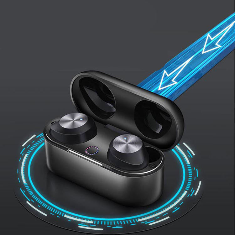 5.3 Bluetooth Headset Binaural In-ear Noise Reduction 0 - Tophatter Daily Deals