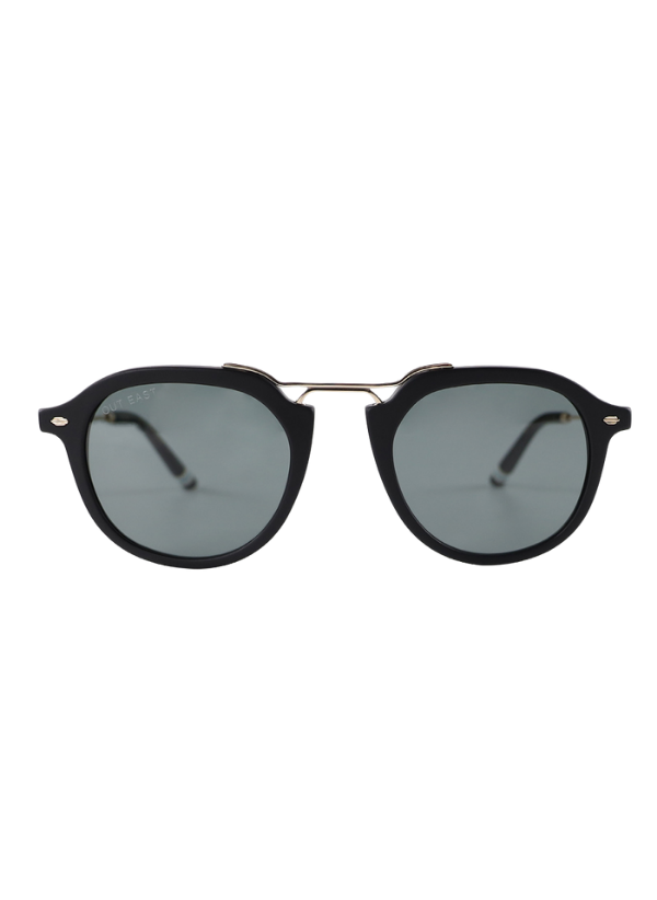 Out East Eyewear Westbury Sunglasses Grey Black Polarized Sunglasses - Tophatter Daily Deals