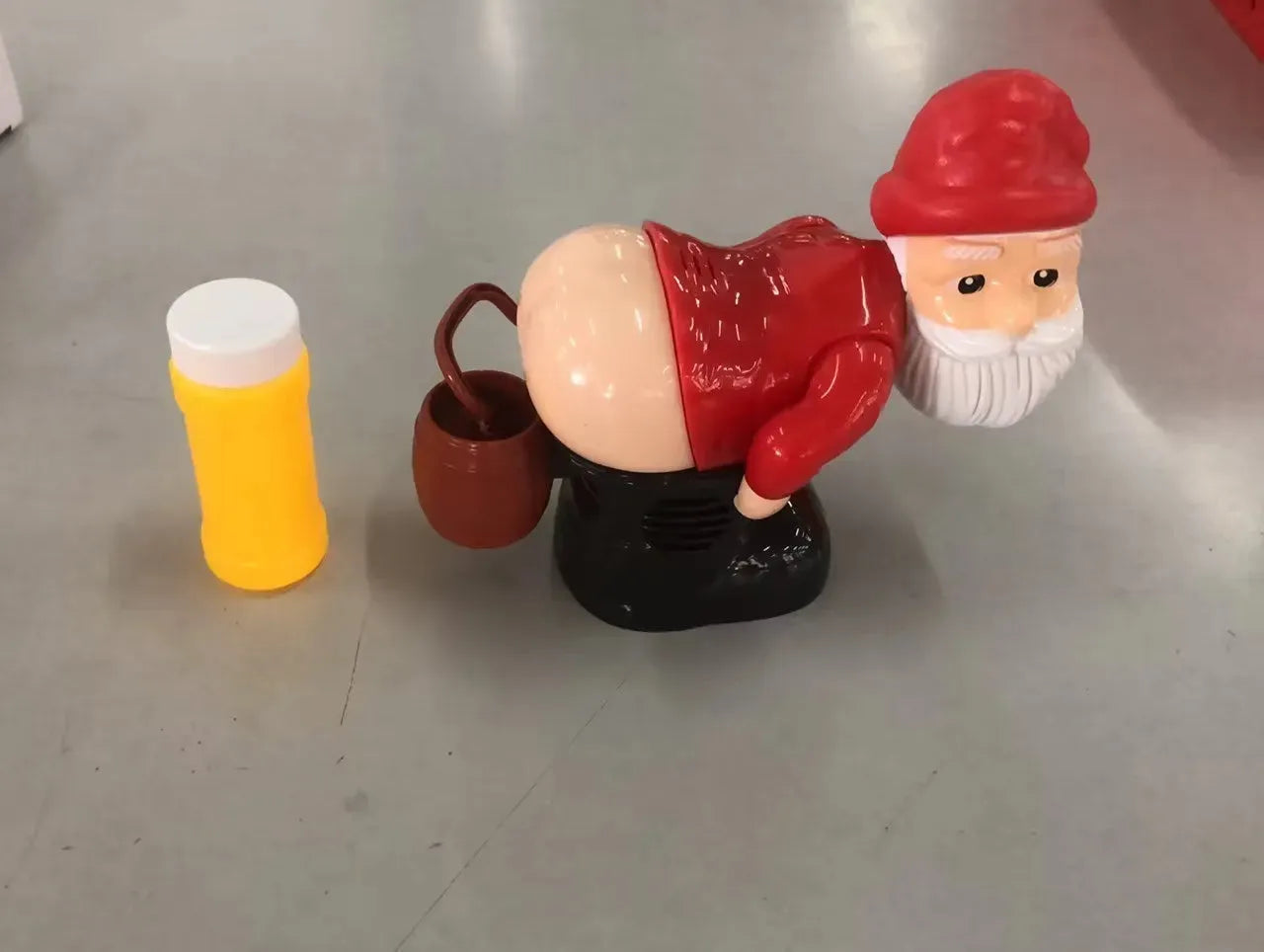 Electric Santa Claus Bubbles Machine Blowing Bubbles Music Light Entertainment Toy Prank Funny Ornament Christmas Gifts Christmas Decorations Bracelets - Tophatter Daily Deals