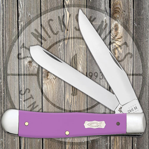 Case Trapper - Smooth Lilac Synthetic - 39160 Traditional Knives - Tophatter Daily Deals