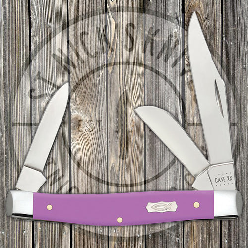 Case Medium Stockman - Smooth Lilac Synthetic - 39167 Traditional Knives - Tophatter Daily Deals