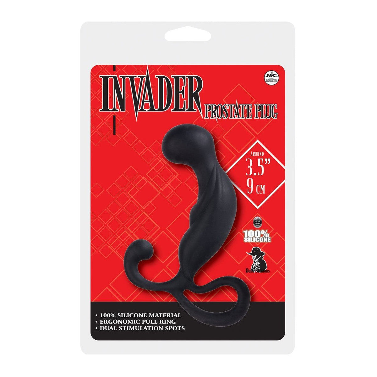 Invader Prostate Butt Plug 3.5" in Black Prostate Sex Toys - Tophatter Daily Deals