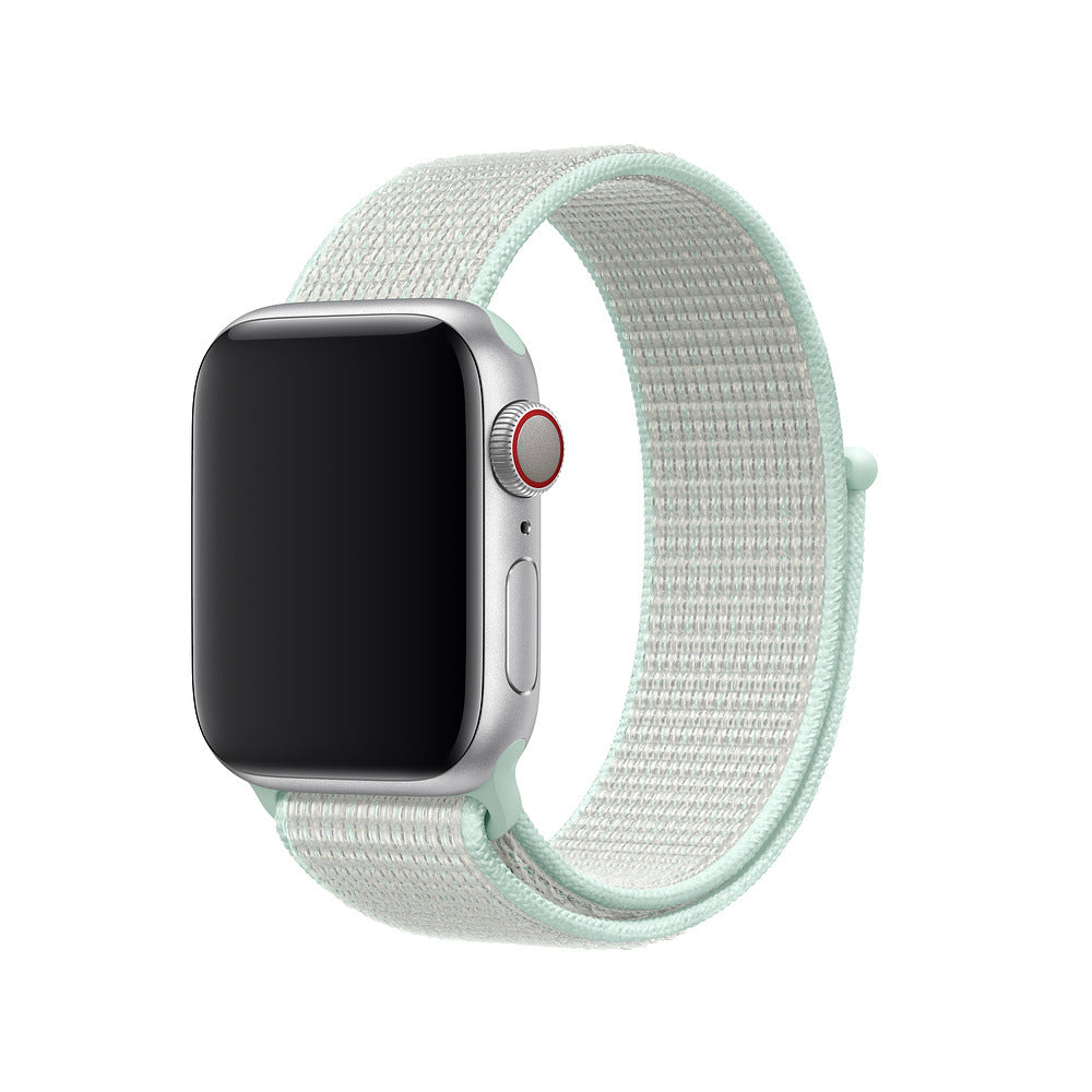 42 44mm Nylon Velcro Loopback Sports Watch Light Blue 0 - Tophatter Daily Deals