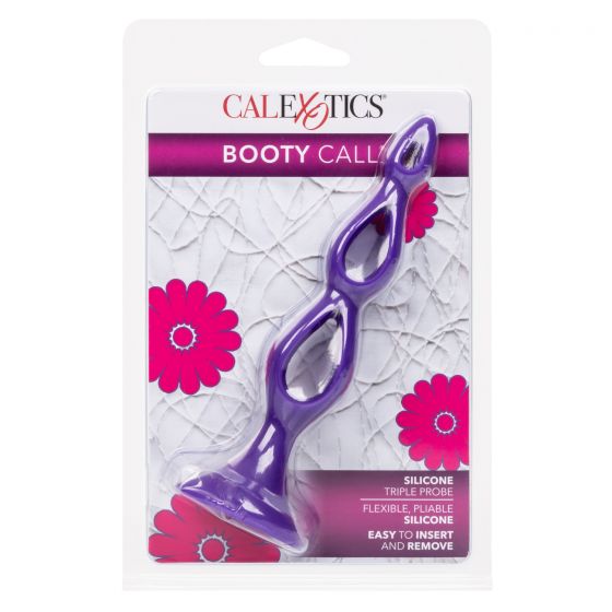 Booty Call Silicone Triple Probe in Purple Anal Sex Toys - Tophatter Daily Deals