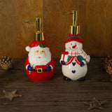 Christmas Character Soap Dispenser | Ceramic Hand Wash Bathroom Soap Dispenser Soap Dispenser - Tophatter Daily Deals