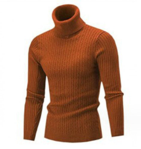 Fitted Men's Rollneck Sweater - Slim Cut, Cable Knit Winter Coffee 3XL 3D Changing Face Moving Picture Frame - Tophatter Daily Deals