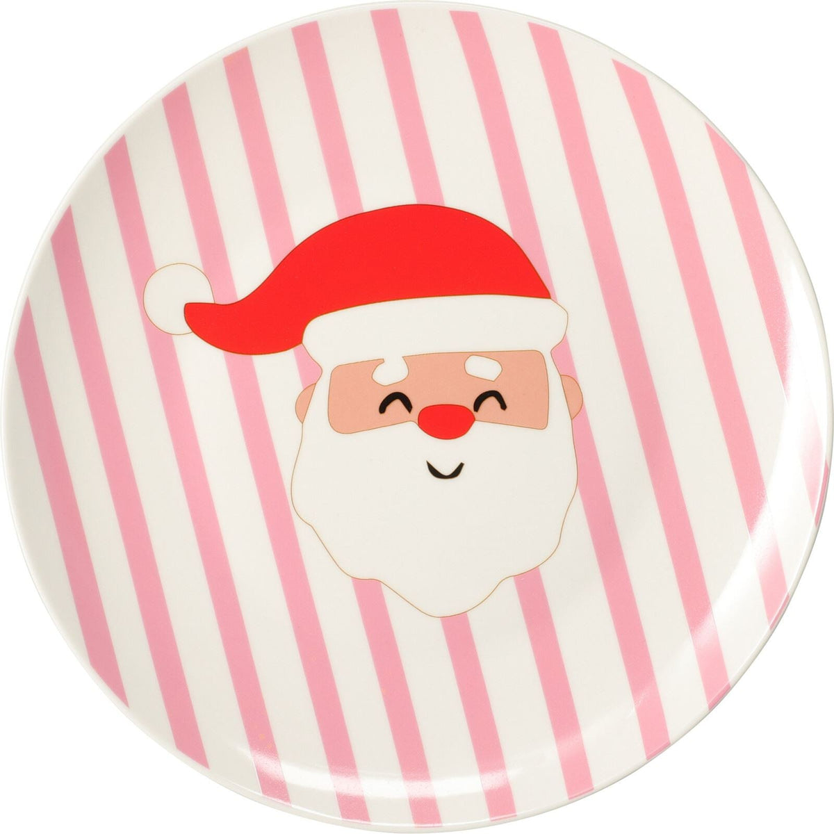 Set of 4 Christmas Ceramic Plates | Fun Festive Design for Snacks, Desserts & Santa’s Treats | Bright Christmas Tableware - 20cm Plate - Tophatter Daily Deals
