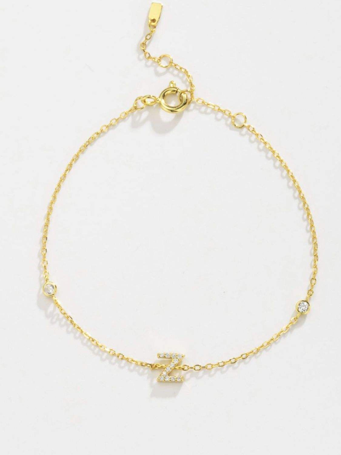 V To Z Zircon 925 Sterling Silver Bracelet Bracelets - Tophatter Daily Deals
