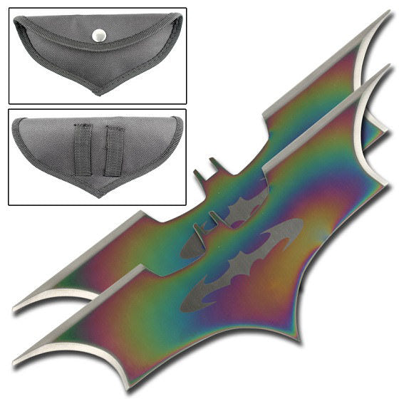 Fantasy Dark Bat Thrower Set Titanium Collectible Weapons - Tophatter Daily Deals