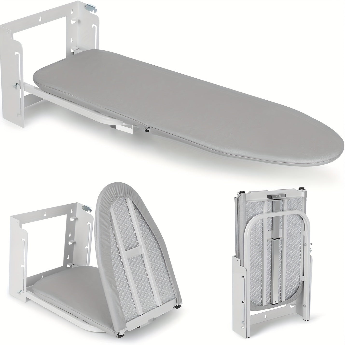 Wall-Mounted Foldable Ironing Board Laundry Cleaning Supplies - Tophatter Daily Deals