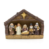 Traditional Christmas Nativity Set with 6 Figures | Nativity Scene Ornament Nativity Set - Tophatter Daily Deals