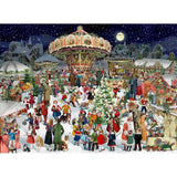 Christmas Market Advent Calendar | Traditional Advent Calendar - 42x29.5cm Advent Calendar - Tophatter Daily Deals