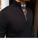 Fitted Men’s Half-Zip Sweater - Ribbed Knit, Smart Casual 3D Changing Face Moving Picture Frame - Tophatter Daily Deals