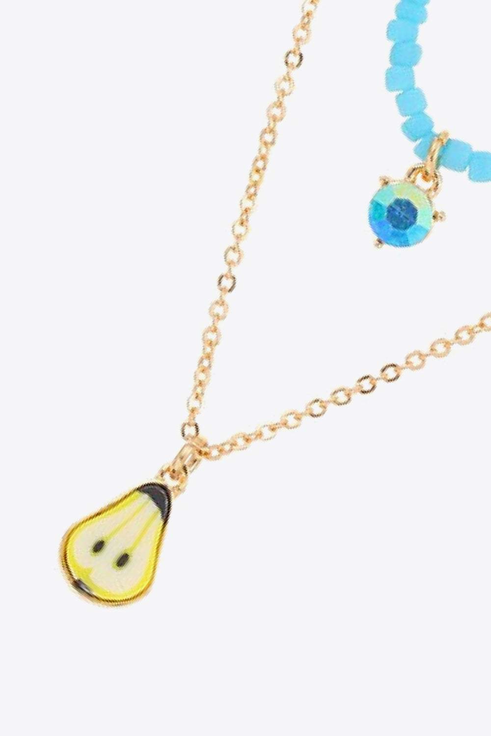 Fruit Pendant Double-Layered Necklace Necklaces - Tophatter Daily Deals