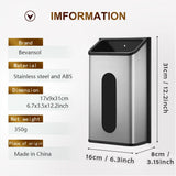 Wall-Mounted Stainless Steel Garbage Bag Dispenser Kitchen Bins - Tophatter Daily Deals