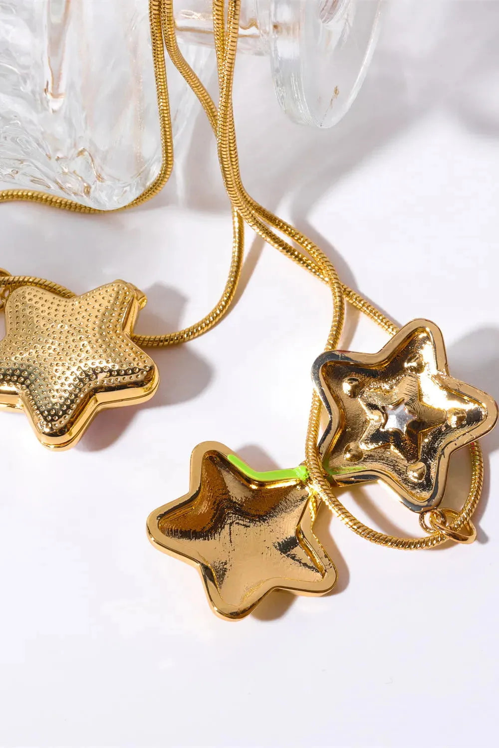 Rhinestone Decor Star Box Pendant Necklace Necklaces - Tophatter Daily Deals