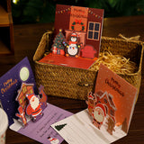 3D Christmas Stereoscopic Greeting Cards Thanksgiving Day Blessing 0 - Tophatter Daily Deals