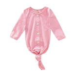 Baby's Solid Color Long Sleeve Sleeping Bag Pink 70cm 0 - Tophatter Daily Deals