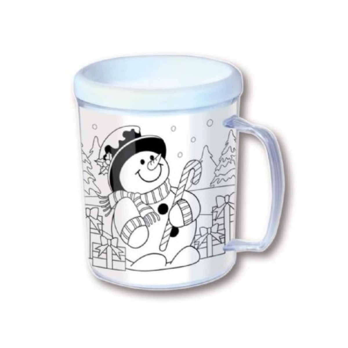 Design Your Own Christmas Mug Xmas Craft Colouring Activity Stocking Filler Colour Your Own - Tophatter Daily Deals