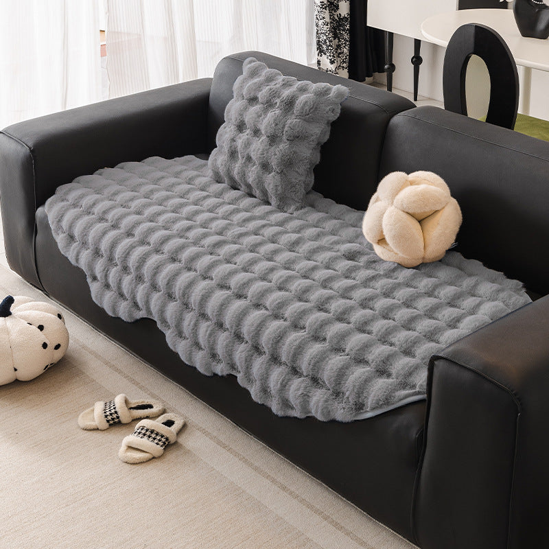 Autumn And Winter Thickening Irregular Sofa Cushion Dark Gray 0 - Tophatter Daily Deals