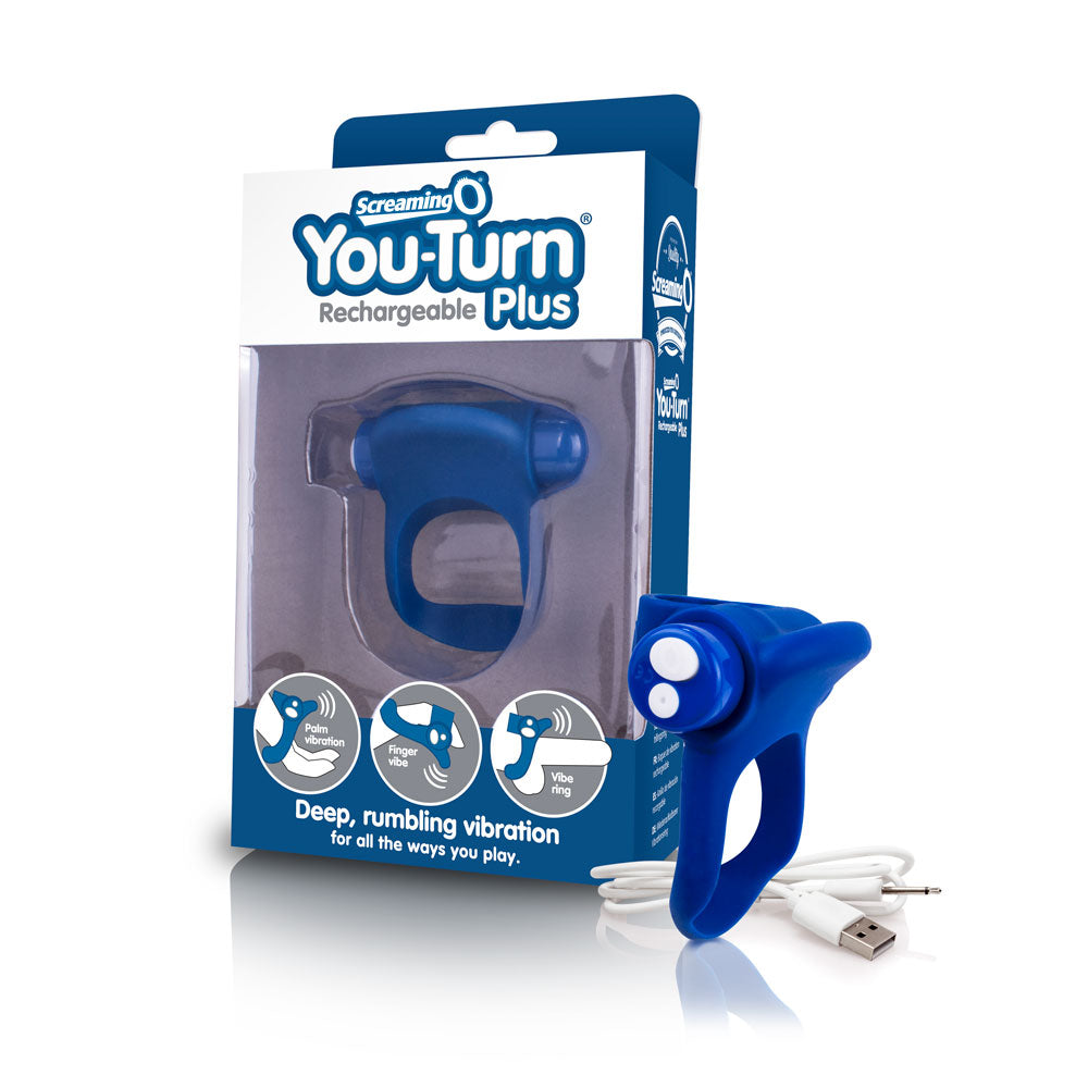 Charged You-Turn Plus – Rechargeable Vibrating Cock Ring > Cock Ring > Vibrating - Tophatter Daily Deals