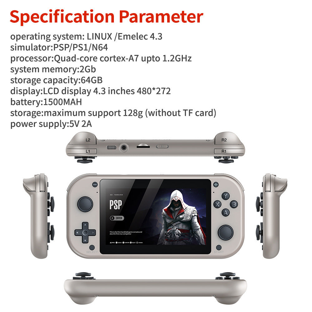 3D Home 4K HD M17 Handheld Game Machine TV Game Machine Box 0 - Tophatter Daily Deals