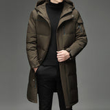 Lightweight Cozy Men's Down Coat - Long Puffer, Goose Down 3D Changing Face Moving Picture Frame - Tophatter Daily Deals