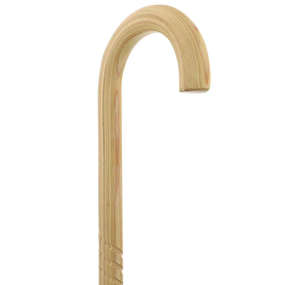 Natural Lightweight Wood Tourist Handle Walking Cane (Various Colors/Styles) Tourist Handled Canes - Tophatter Daily Deals