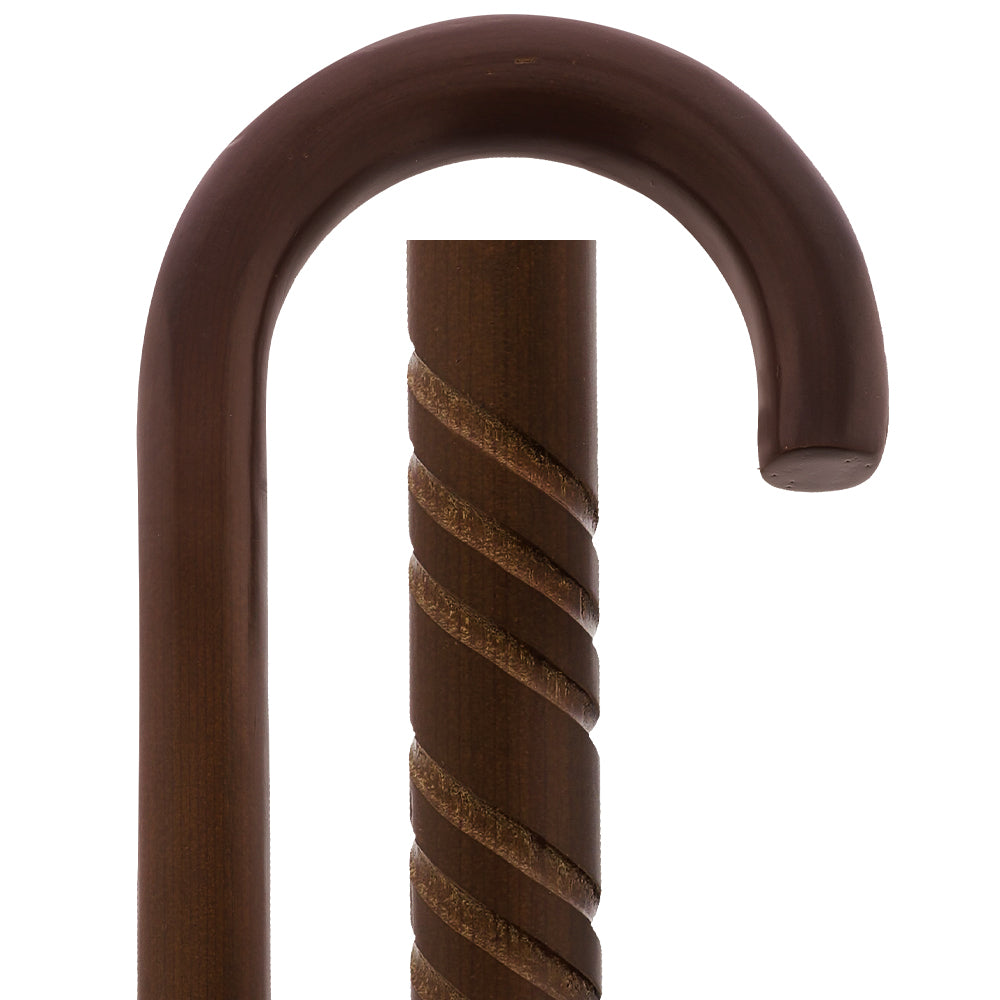 Natural Lightweight Wood Tourist Handle Walking Cane (Various Colors/Styles) Tourist Handled Canes - Tophatter Daily Deals