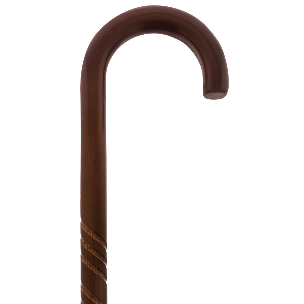 Natural Lightweight Wood Tourist Handle Walking Cane (Various Colors/Styles) Tourist Handled Canes - Tophatter Daily Deals