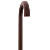 Walnut finished Natural Lightweight Wood Tourist Handle Walking Cane - Tophatter Daily Deals