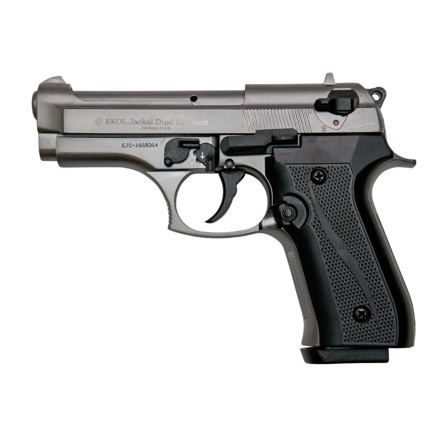 Jackal Compact Fume Finish - Full Auto Machine Gun Blank Pistol Collectible Weapons - Tophatter Daily Deals