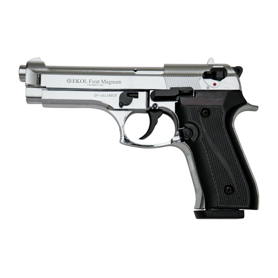 V92F Chrome Finish - Blank Firing Replica Gun - Tophatter's Guns'N'Weapons Store - FREE SHIPPING Collectible Weapons - Tophatter Daily Deals