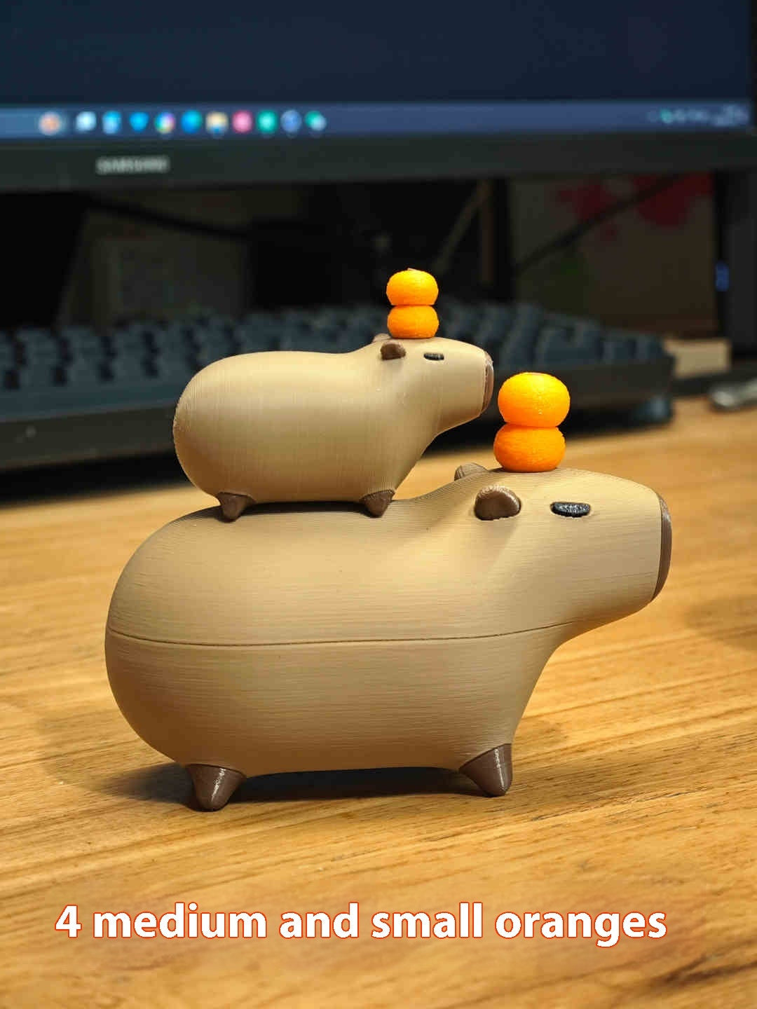 3D Printed Capybara Set Two piece set Gift - Tophatter Daily Deals