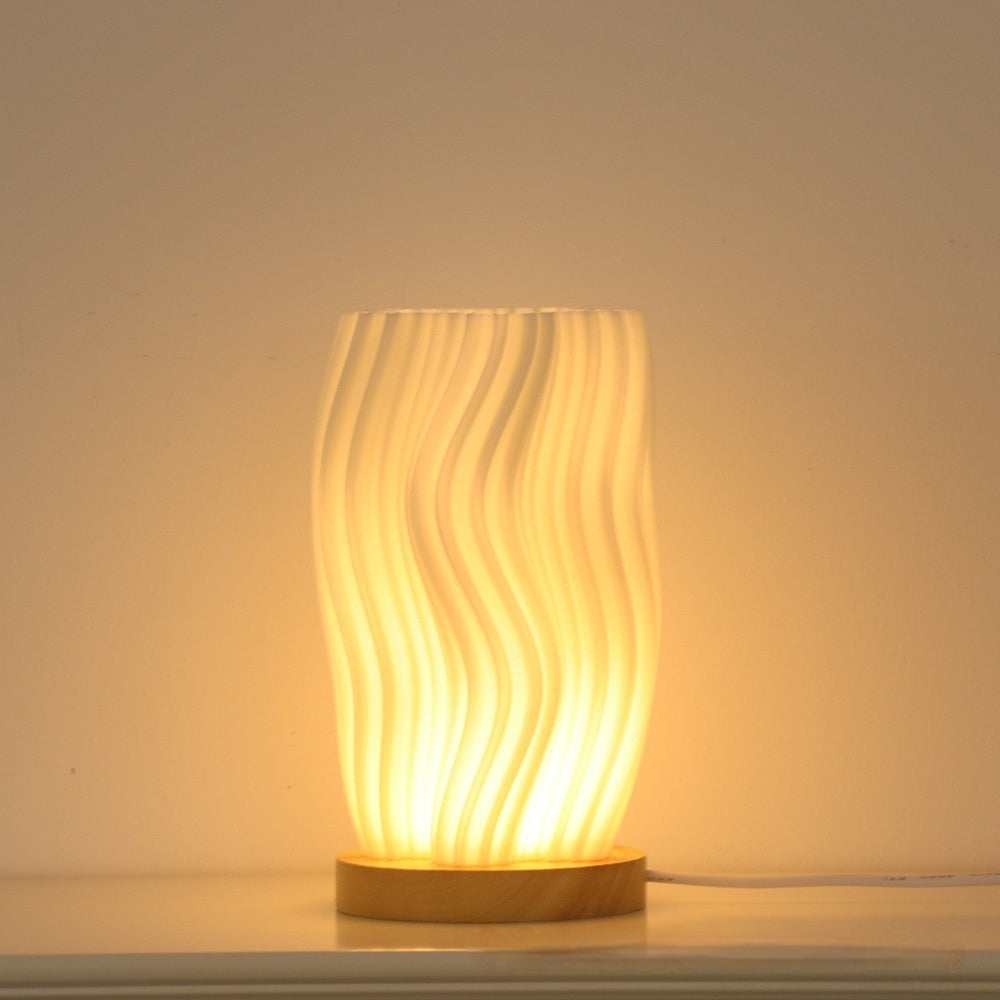 3D Printed Vase and Night Lamp W100×H170mm Night Lamp - Tophatter Daily Deals