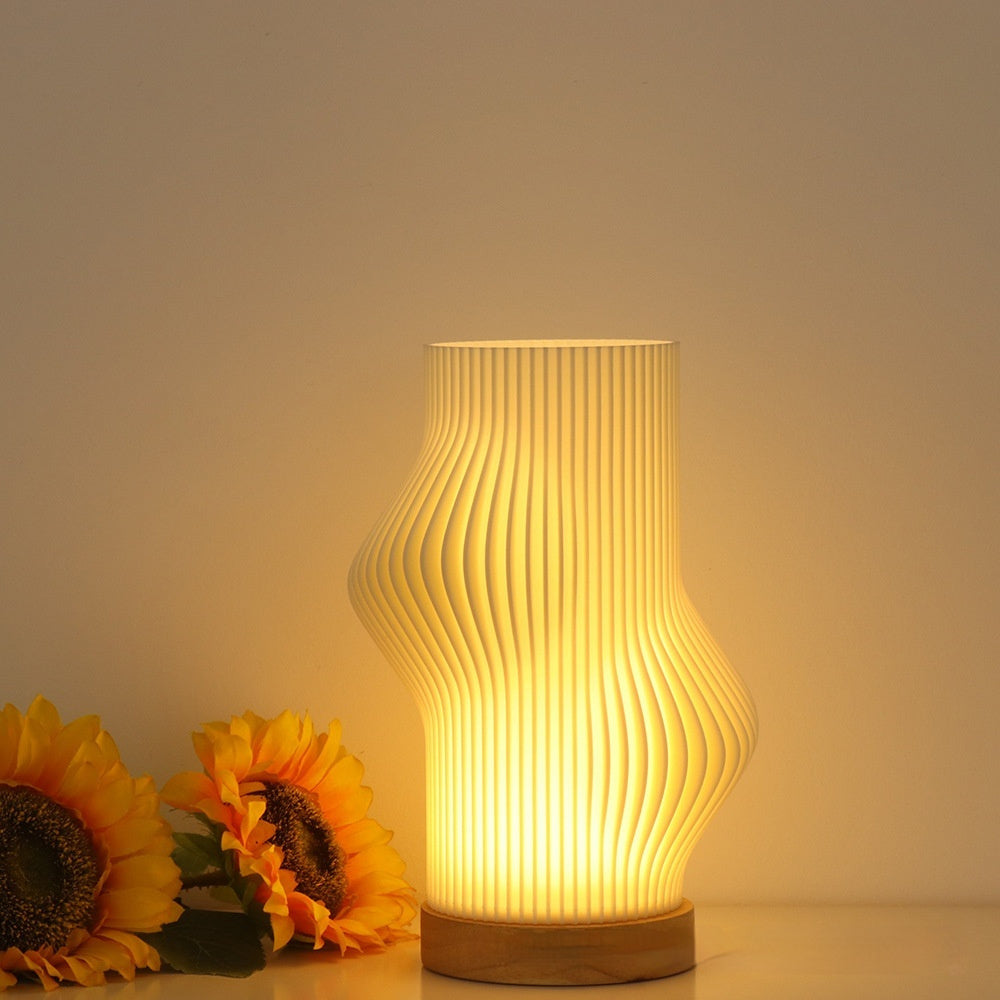 3D Printed Vase and Night Lamp W140×H205mm Night Lamp - Tophatter Daily Deals