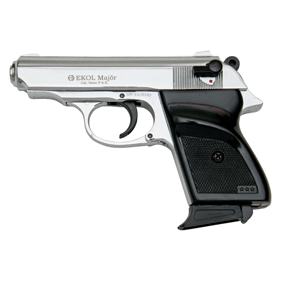 MVP Blank Firing Replica Gun - Chrome Finish - Tophatter's Guns'N'Weapons Store Collectible Weapons - Tophatter Daily Deals