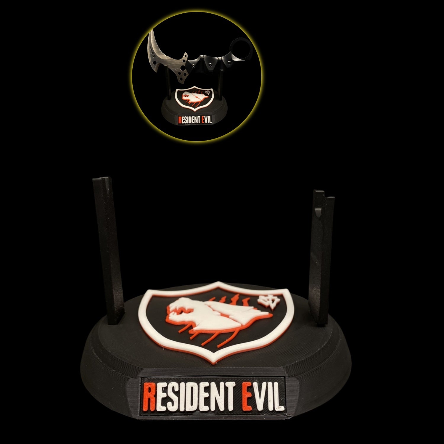 Re8 Chris Karambit 3D Printing Display Holder - Tophatter Daily Deals