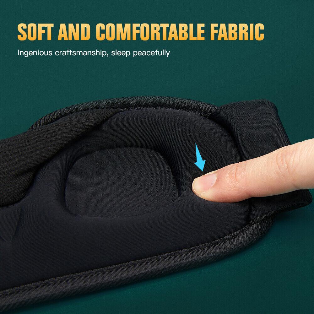 Best Sleep Mask - 3D Sleeping Eye Mask Blocking Light Breathable Soft Padded Mask Cover Eyepatch Apparel & Accessories - Tophatter Daily Deals