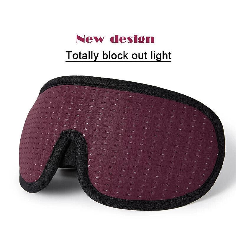 Best Sleep Mask - 3D Sleeping Eye Mask Blocking Light Breathable Soft Padded Mask Cover Eyepatch Apparel & Accessories - Tophatter Daily Deals