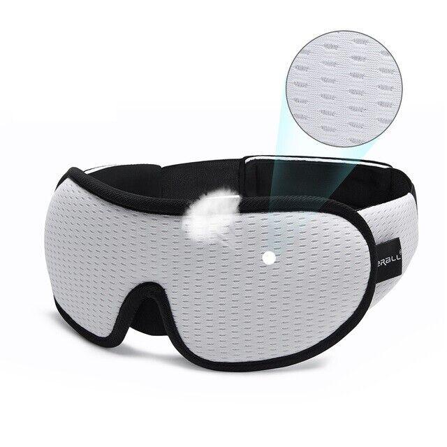 Best Sleep Mask - 3D Sleeping Eye Mask Blocking Light Breathable Soft Padded Mask Cover Eyepatch White Apparel & Accessories - Tophatter Daily Deals
