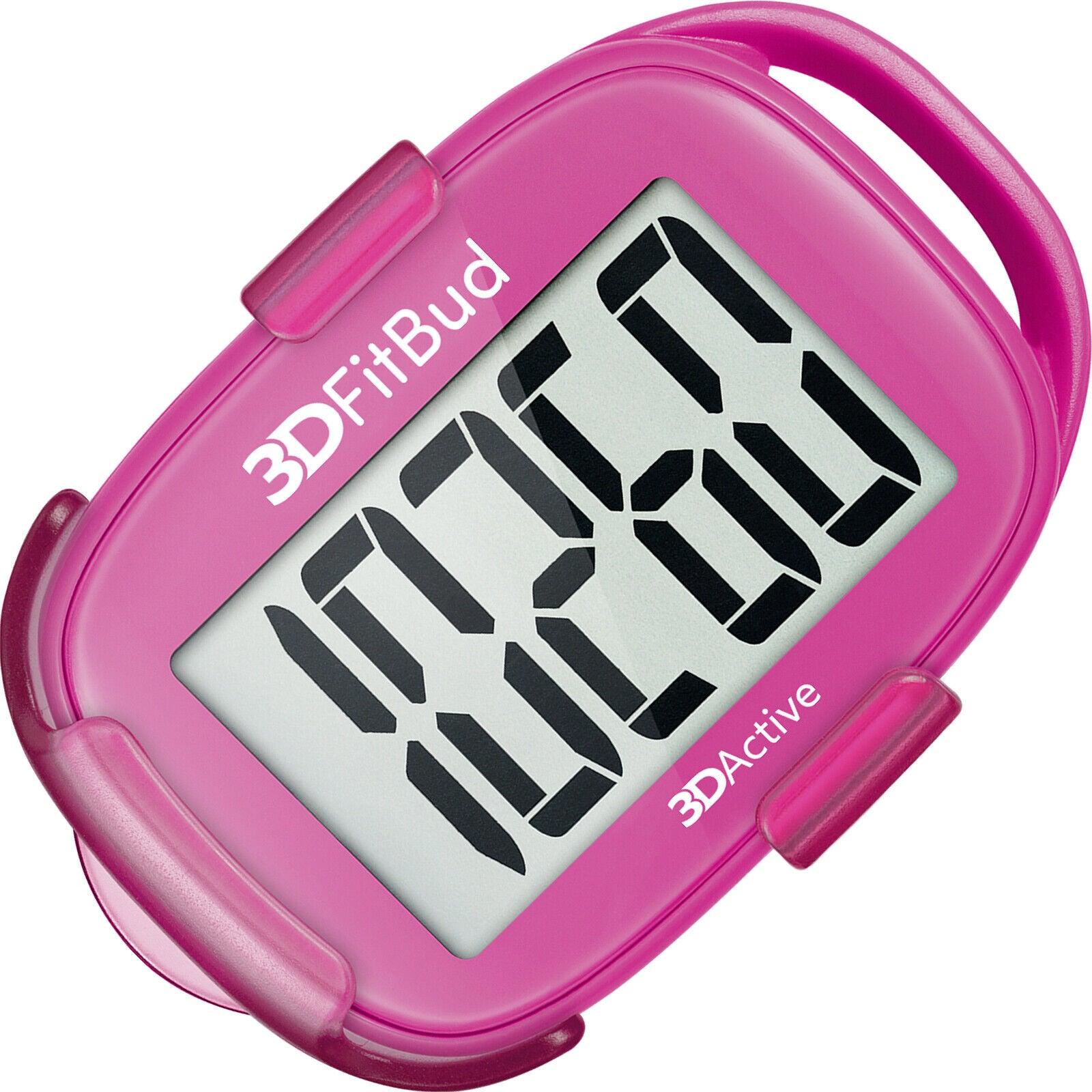 Simple Step Counter - 3D Pedometer with Clip and Lanyard A420S Pink Sports & Outdoor - Tophatter Daily Deals