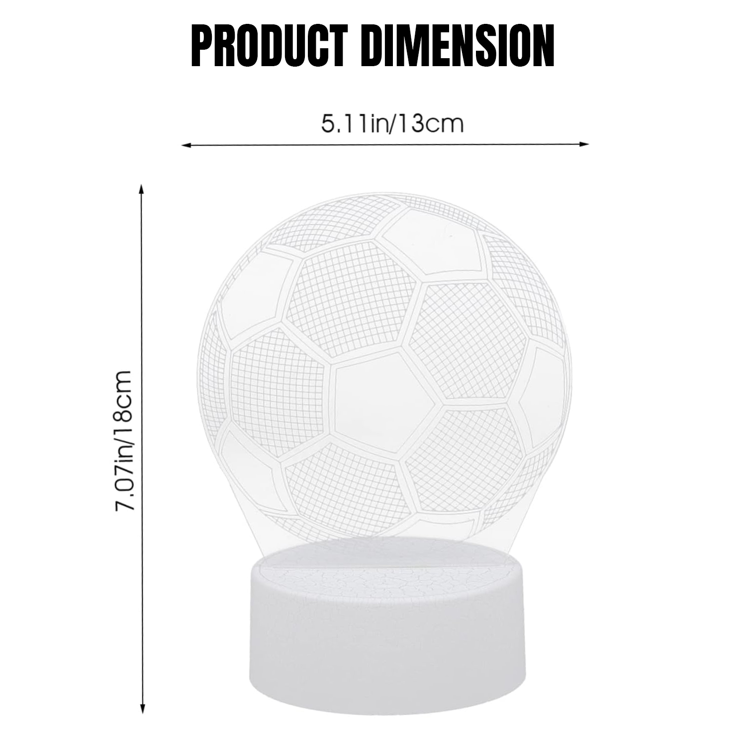 3D Illusion Lamp – Visualization Color LED Night Lights with Remote Control Electronic - Tophatter Daily Deals