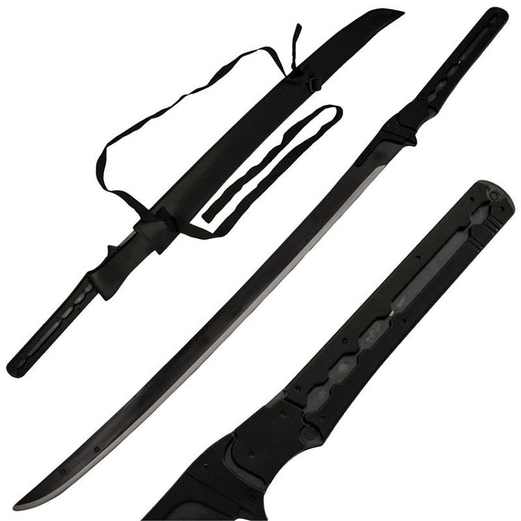 Rising Metal Revengence Raiden Carbon Steel Functional Gear Sword Black - TOPHATTER'S ARMORY DEALS Collectible Weapons - Tophatter Daily Deals
