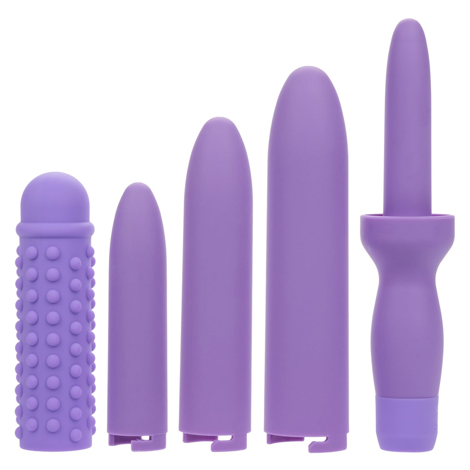 Dr. Laura Berman Dilators Set with Four Locking Sizes and Premium Silicone Textured Sleeve in Purple > Sex Toys > Dilators - Tophatter Daily Deals