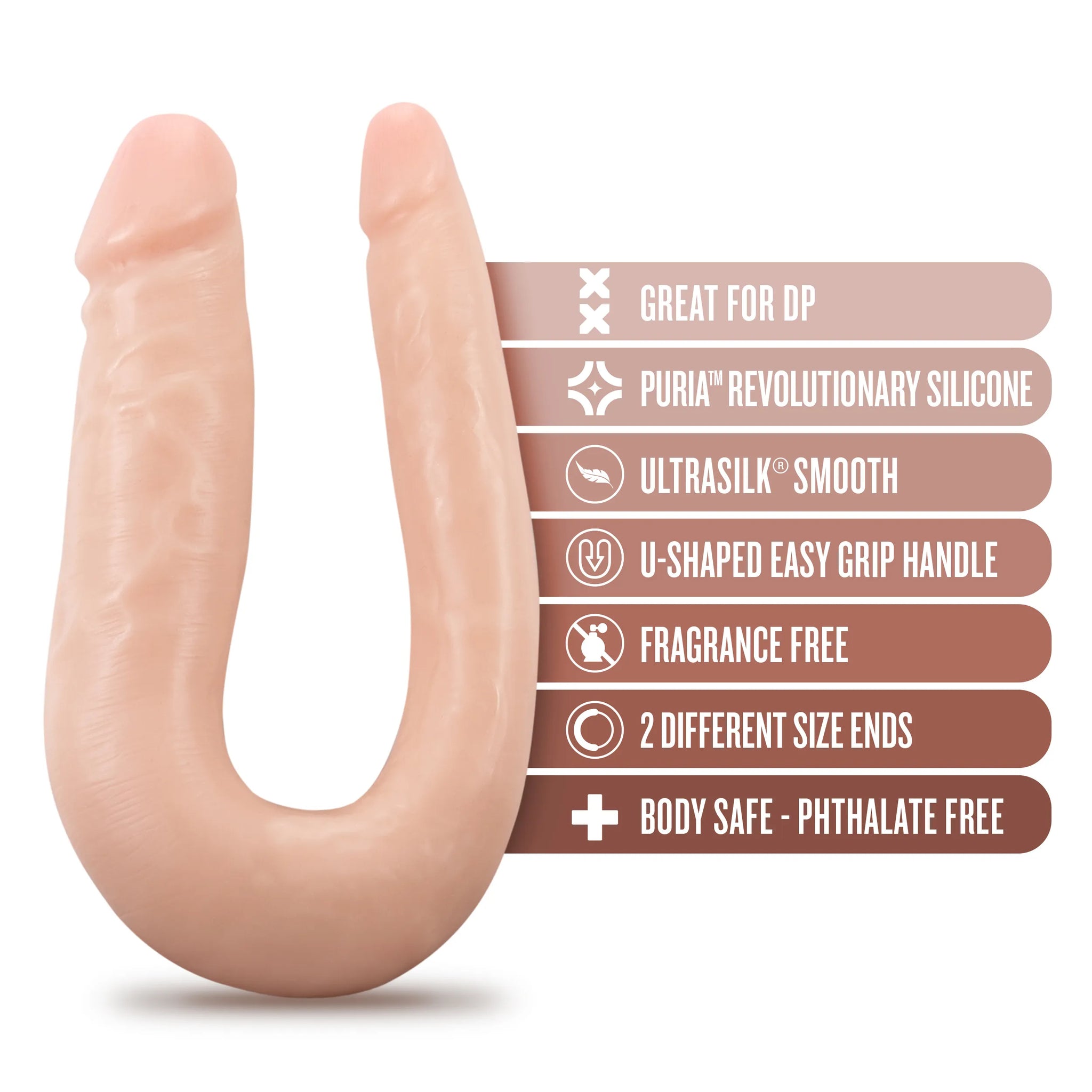 Dr. Skin Dr. Double – 12 Inch Silicone Double Dong > Dildos > Double Dildos - Tophatter Daily Deals