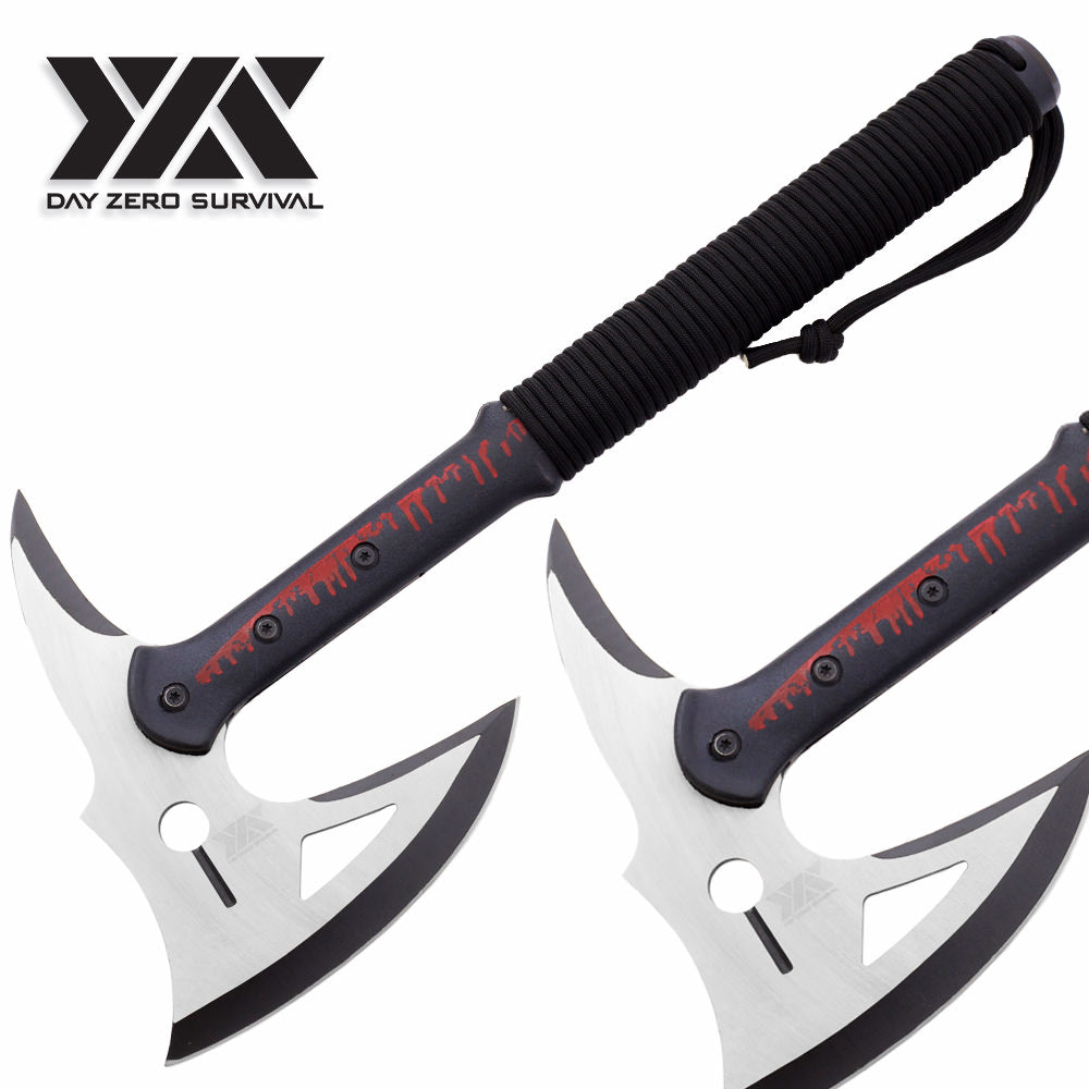 DZS Zombie Killer Survival Camping Tomahawk Throwing Axe Battle Hatchet - TOPHATTER'S ARMORY DEALS Collectible Weapons - Tophatter Daily Deals