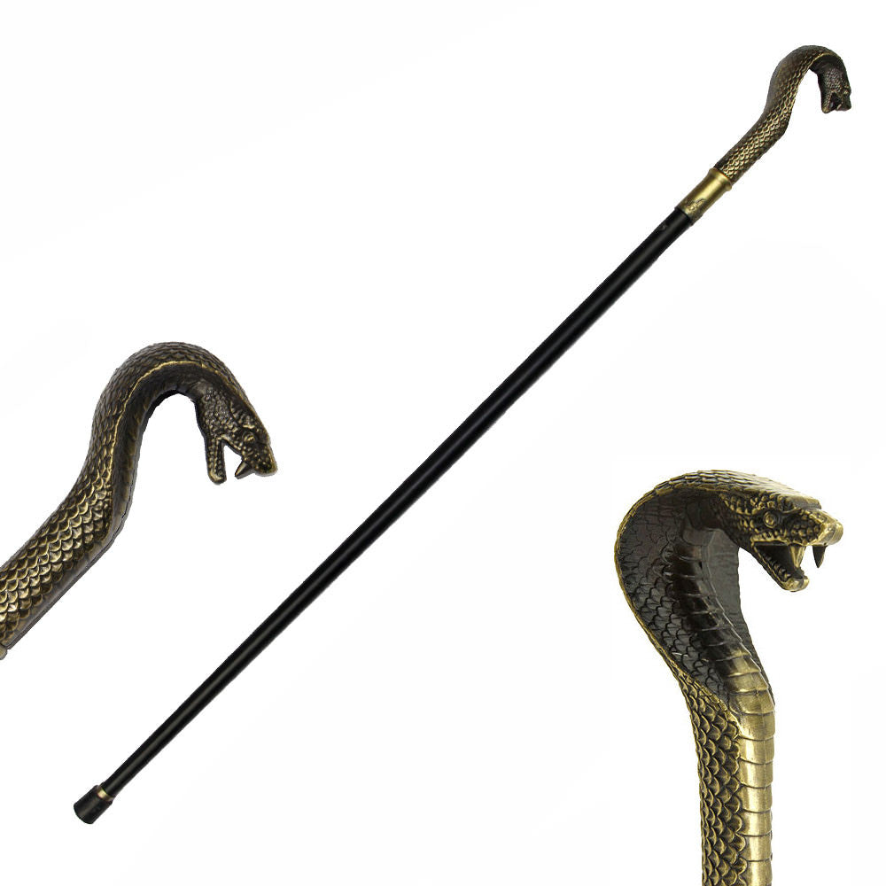King Cobra Pharaoh Walking Cane - Tophatter's Army Products & Self Defense Collectible Weapons - Tophatter Daily Deals