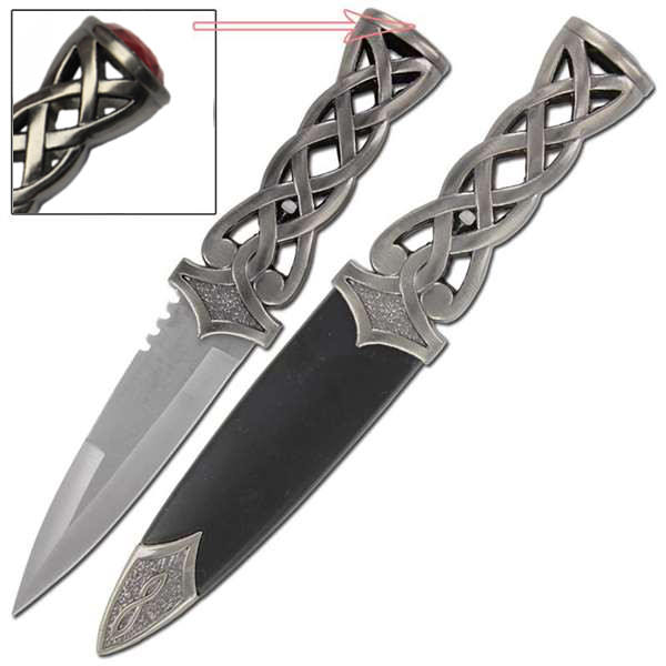 Medieval Scottish Gaelic Sgain Dubhs Celtic Traditional Highland Dagger Knife Collectible Weapons - Tophatter Daily Deals